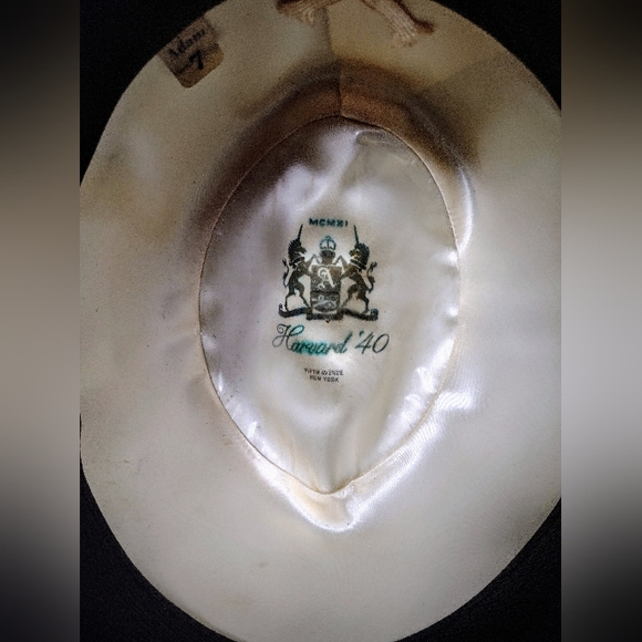 Pristine Vintage Adam Harvard '40 Fedora Fur Felt Hat Premier Quality 5th Ave NY - Picture 13 of 16